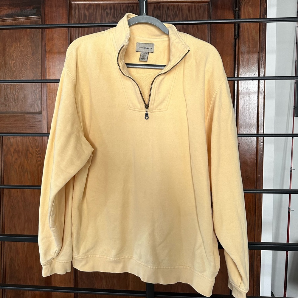 Cutter & Buck Yellow Quarter Zip